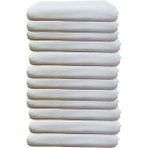 Mira Home 12'li Boya Tutmayan Mikrofiber El Yüz Spor Kuaför Havlusu 50X90 cm - 50 x 90 cm - Beyaz