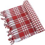 Mira Home 170x170 Piknik Masa Örtüsü Saçaklı Pötikare Yer Sofra Bezi