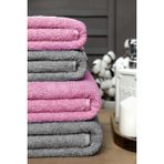 Mira Home 4 Lü Banyo Havlusu Takımı Soft Büyük Havlulu Pamuklu Havlu Seti 90X150 cm Gri - 90 x 150 cm - Pembe