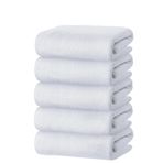 Mira Home 5 li El Yüz Otel Havlusu 50x90 Cm Beyaz 20/2 Ring 300 Gr