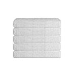Mira Home 5 li Otel Banyo Havlusu %100 Pamuklu 90X150 Cm Beyaz 16/1 Aksoft 610 Gr