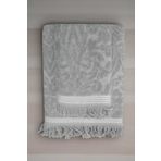 Mira Home Arden Gri %100 Pamuklu 90x150 cm 2 Parça Jakarlı Banyo Havlu Takımı