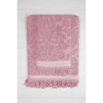 Mira Home Arden Pembe %100 Pamuklu 90x150 cm 2 Parça Jakarlı Banyo Havlu Takımı