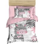Mira Home Baby Zebra Dijital Baskılı 3D Pamuklu Yenidoğan Bebek Nevresim Takımı