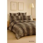 Mira Home Çift Kişilik Pamuklu Nevresim Takımı Wild Leopard - Çok Renkli - 100 x 100 cm