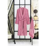 Mira Home Havlulu Banyo Bornoz Takımı%100 Pamuklu Softeco Mürdüm L-XL