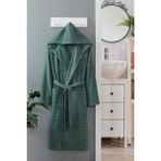 Mira Home Kapüşonlu Unisex Banyo Bornozu &AMP;#37;100 Soft Pamuklu Yeşil - S - M