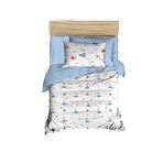 Mira Home Sea Lowe Dijital Baskılı 3D Pamuklu Yenidoğan Bebek Nevresim Takımı