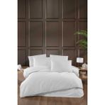 Mira Home Stripe Saten Line Çift Kişilik Nevresim Takımı Beyaz - Renkli - Standart