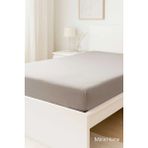 Mira Home Tek Kişilik Düz Penye %100 Pamuklu Lastikli Çarşaf 100X200 cm Newsheet Gri - 100 x 200 cm