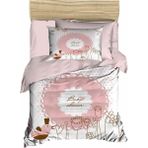 Mira Home Yenidoğan Kız Bebek Nevresim Takımı 3D Pamuklu Baby Shower - 100 x 150 cm - Pembe
