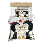 Mira Home Yenidoğan Kız Bebek Nevresim Takımı 3d Pamuklu Penguen Çok Renkli