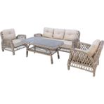 Mira Rattan Bahçe Oturma Grubu | 3+1+1 Sehpalı Bahçe Takımı
