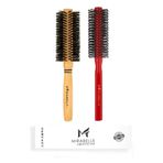 Mirabelle Pro Saç Fırçası Doğal At Kılı Pro Fön Fırçası Yüksek Isıya Dayanıklı Ahşap Saplı Büyük Boy