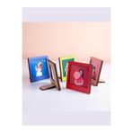 Miracix 2 Adet Ahşap Polaroid Mini Fotoğraf Çerçevesi Masa Üstü Çerçeve - 9x9cm Çok Renkli 8 x 8