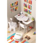 Miracle 3D Çocuk Çalışma Masası Aktivite Masası - Beyaz