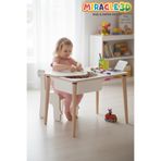 MİRACLE 3D Çocuk Çalışma Masası Ve 1 adet Sandalye, Aktivite Masası sepetli