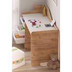 Miracle 3D Çocuk Oyun Aktivite Masası 90X45 cm 3 Sepetli Çocuk Çalışma Masası (Sandalye Yoktur) - Atlantik Çam - 90 x 45 cm