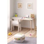 Miracle 3D Çocuk Oyun Etkinlik Çalışma Masası ve Sandalye, Beyaz MDF Malzeme ile Şık Tasarım