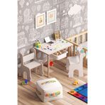 MİRACLE 3D Çocuk Oyun Etkinlik Çalışma Masası Ve Sandalye , Sepetli Aktivite Masası (2-6 yaş)
