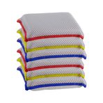 Miracle Mikrofiber Süngerler Mutfak Kosher Çizilmez Sünger Ovucu Ağır Hizmet Tipi Çok Amaçlı Tabak, Tencere, Tava ve Tezgah Temizliği, Makinede Yıkanabilir, Superio (Beyaz)