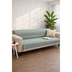 Miracolo Home Pamuklu Koltuk Örtüsü Şalı Kaymaz Dokulu Çok Amaçlı Kanepe Çekyat Örtüsü - 170 x 200 cm - Yeşil