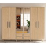 Miracool Karanfil 6 Kapaklı Gardrop / 6 Kapılı Dolap / Komple Mdf / Modern Tasarım