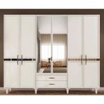 Miracool Kardelen 6 Kapaklı Gardrop / 6 Kapılı Dolap / Komple Mdf / Modern Tasarım