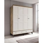 Miracool Karin 4 Kapılı Dolap / Gardrop / %100 Mdf / Çam-Aytaşı