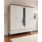 Miracool Karin 5 Kapılı Dolap / Gardrop / %100 Mdf / Çam-Aytaşı