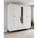 Miracool Karin Beyaz 5 Kapılı Dolap / Gardrop / %100 Mdf