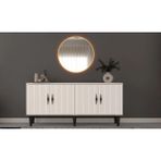 Miracool Lale Konsol & LED Işıklı Ayna Dahil / Çok Amaçlı Dolap / Komple Mdf - 160 x 80