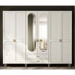 Miracool Lavanta 6 Kapaklı Gardrop / 6 Kapılı Dolap / Komple Mdf / Modern Tasarım