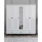 Miracool Panjur Fix 5 Kapılı Dolap / %100 Mdf / Beyaz