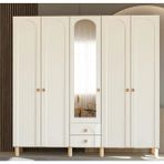 Miracool Papatya 5 Kapaklı Gardrop / 5 Kapılı Dolap / Komple Mdf / Modern Tasarım
