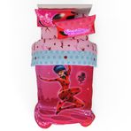 Miraculous: Tales of Ladybug and Cat Noir Kids Bedding Süper Yumuşak Yorgan ve Çarşaf Seti, 5 Parça Tam Boy, (Resmi Lisanslı Ürün)