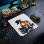MİRAİ Çift Pozlama (Gitar ve Gün Batımı Ormanı) Temalı Özel Baskılı Mousepad 19×23 cm - Bireysel ve Kurumsal Siparişe Uygun