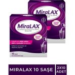 Miralax Oral Solüsyon Makrogol 3350 Tek Kullanımlık 10 Saşe X 2 Kutu