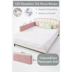 MİRALAY Yeni Nesil Yatak Bariyeri 120 cm Pembe