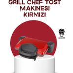 MiraLive 2000 Watt Tost Makinesi 6 Dilim Kapasiteli Döküm Plakalı Üç Kademeli Isı Ayarlı - Renkli - standart