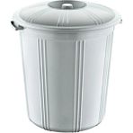 MiraLive 35 Lt Kapaklı Yuvarlak Plastik Büyük Boy Çöp Kovası Su Et Kovası Balkon Kovası Bahçe Kovas� - 0 - 200 ml - Renkli