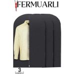 MiraLive 3'lü Set Gamboç Elbise Kılıfı, Fermuarlı Takım Elbise Saklama Kılıfı, Siyah, Nefes Alabilen Tela, 63X100 cm 718363 718363 - Renkli - standart