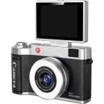 MiraLive 4K Çantalı Dijital Retro Video Kamera 48MP 16X Zoom Işıklı (32GB) Kart Dijital Fotoğraf Makinesi Siyah
