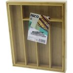 MiraLive 5 Bölmeli Ahşap Bambu Kaşıklık 30X34CM (4887) - Renkli - 1