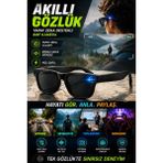 MiraLive 8mp Kameralı Chatgpt Destekli Akıllı Gözlük Yapay Zeka Çeviri ve Ses Kayıt Özellikli - 1