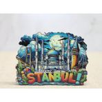 MiraLive Ahşap Istanbul Temalı Magnet - Model 2 - Renkli - standart