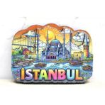 MiraLive Ahşap Istanbul Temalı Magnet - Model 8 - Renkli - standart