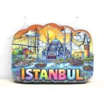 MiraLive Ahşap Istanbul Temalı Magnet - Model 8 - Renkli