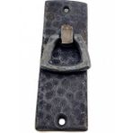 MiraLive Antika Tarz Dekoratif Pirinç Dik Dövme Mobilya Kulbu - 90X31 Mm, Oksit - Renkli