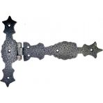 MiraLive Antika Tarz Dekoratif Pirinç Kuyruklu Zambak Menteşe - 175X248 Mm, Oksit - 175 x 248 mm - Renkli